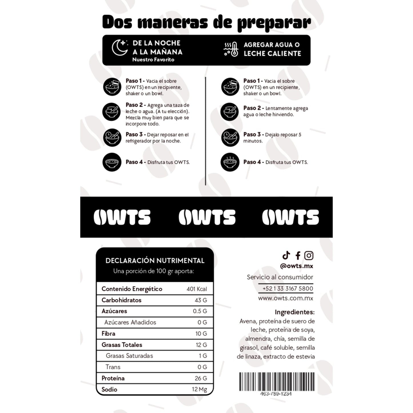 5 Desayunos - Variety Pack Owts