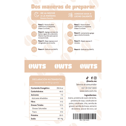 5 Desayunos - Variety Pack Owts