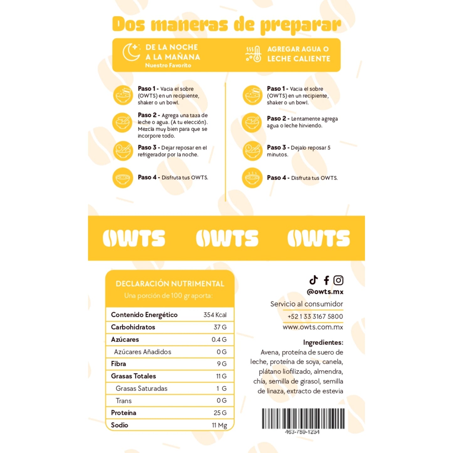 5 Desayunos - Variety Pack Owts