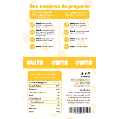 5 Desayunos - Variety Pack Owts