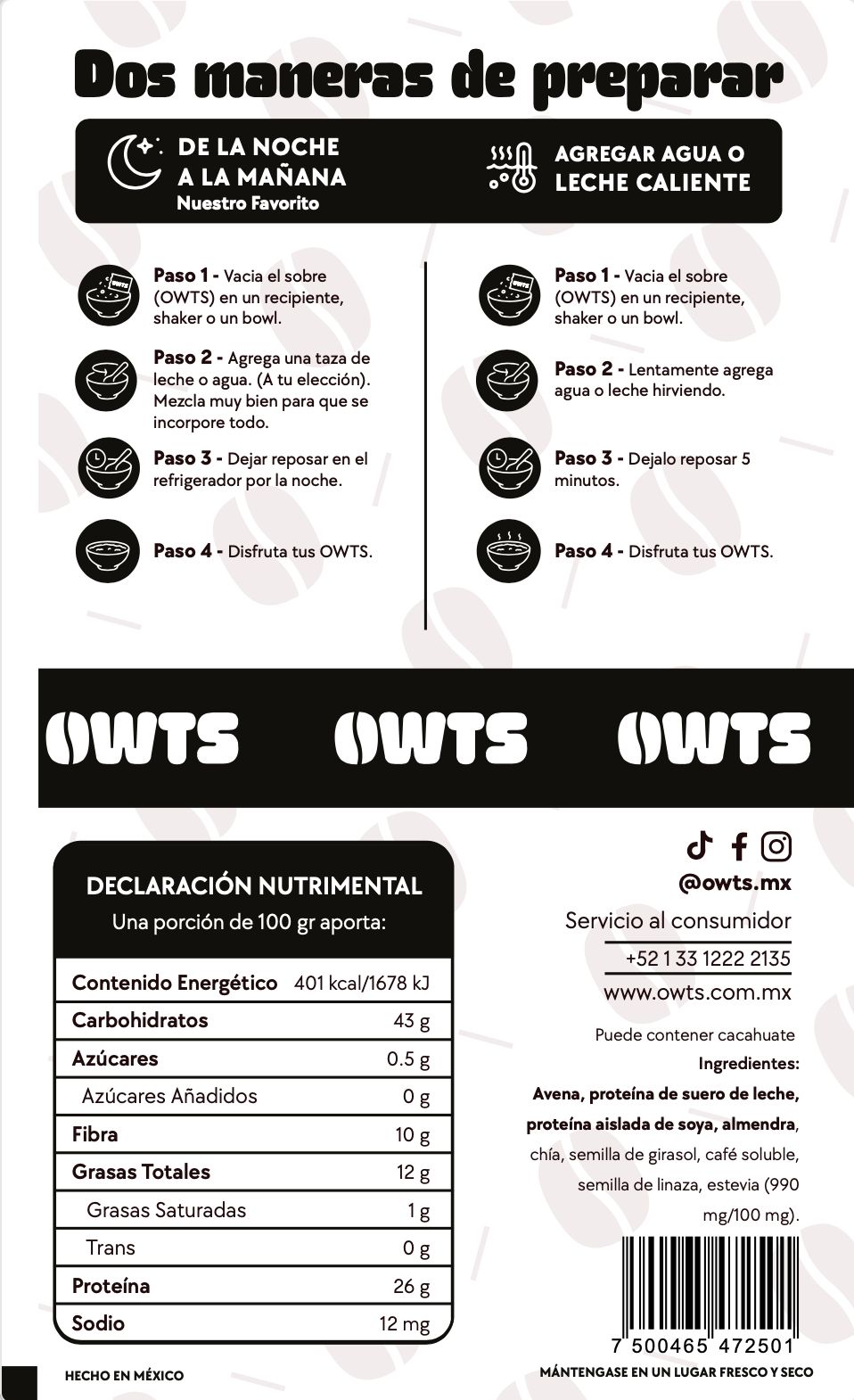 15 Desayunos - Variety Pack Owts