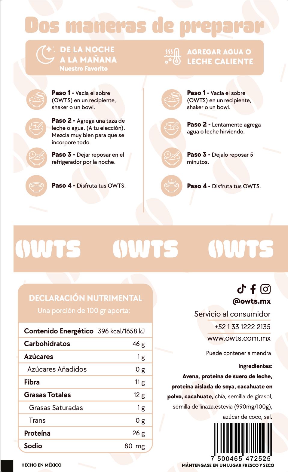 15 Desayunos - Variety Pack Owts